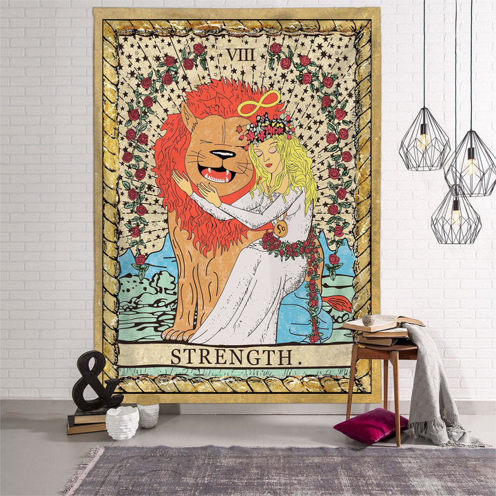 Olivenorma Witch Fairy Zodiac Horoscope Tapestry Pattern - 150*200cm - Flannel - STRENGTH - image 12