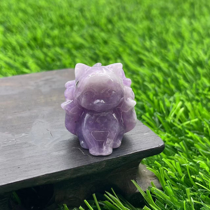 Olivenorma Natural Stone 3cm Nine Tailed Fox Gemstone Decoration - image 50