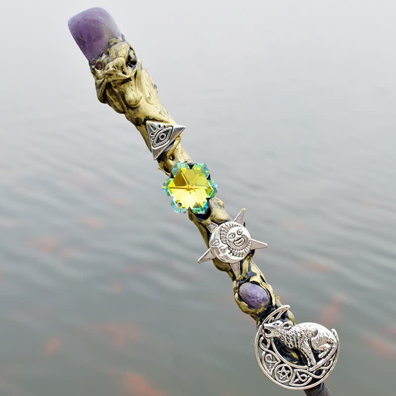 Olivenorma Moon And Sun Fairy Crystal Wands