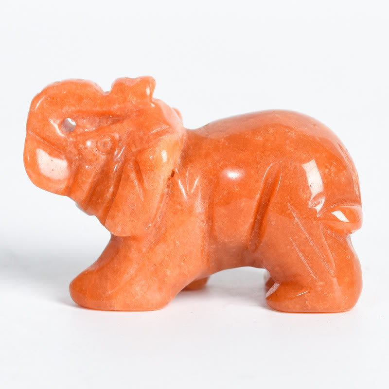 Olivenorma 1.5/2 Inches Carved Elephant Figurine Gemstone Decoration - image 30