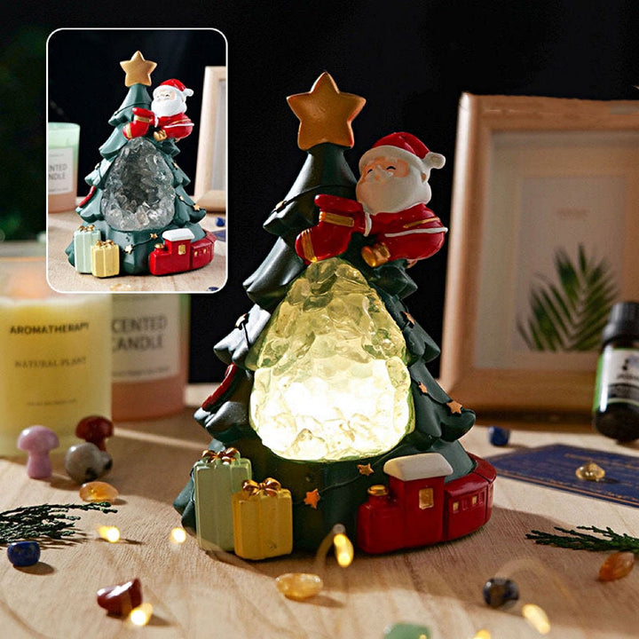 Olivenorma Crystal Gravel Christmas Night Light Home Gemstone Decoration