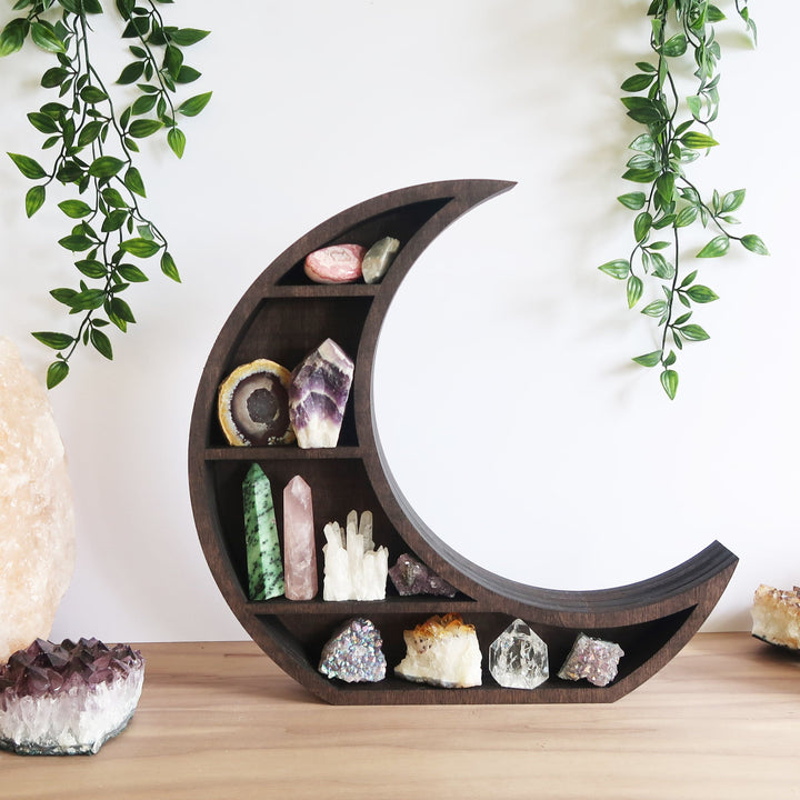 Olivenorma Handcrafted Moon Crystal  Shelf