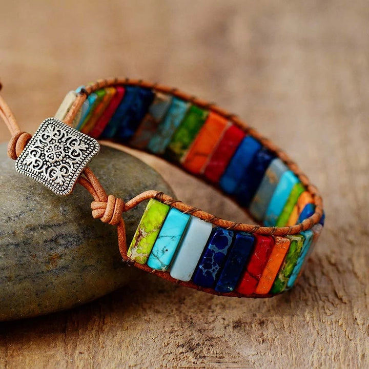 Olivenorma Emperor Stone Chakra Energy Bracelet  - Chakra - image 0
