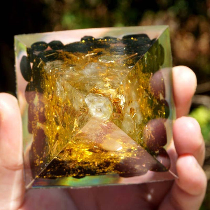 FREE Today: Golden Clarity-Citrine & Obsidian Tree of Life Pyramid - image 7