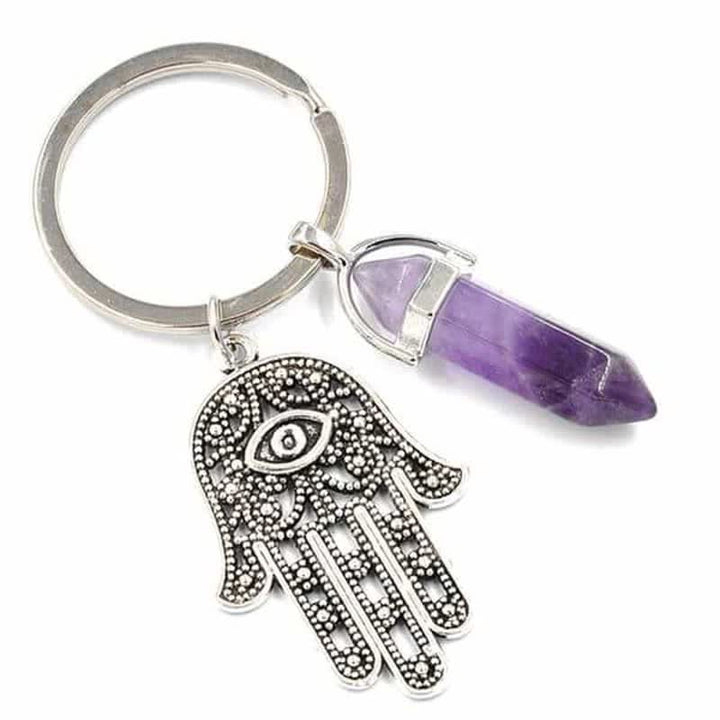 Olivenorma Inspiring Hamsa Hand Crystal Keychain - image 7