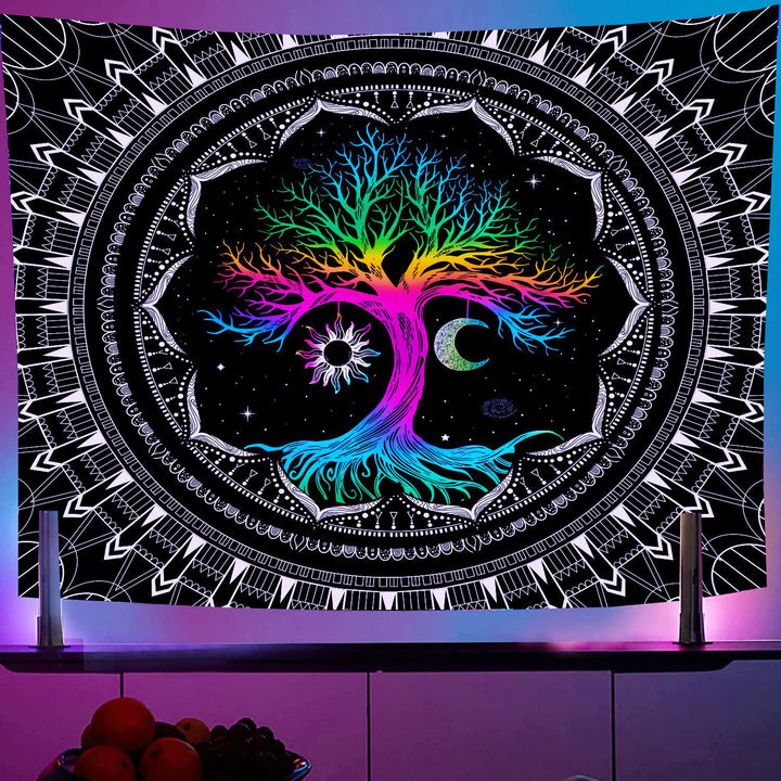 Olivenorma Dormitory Wall Purple Light Tapestry