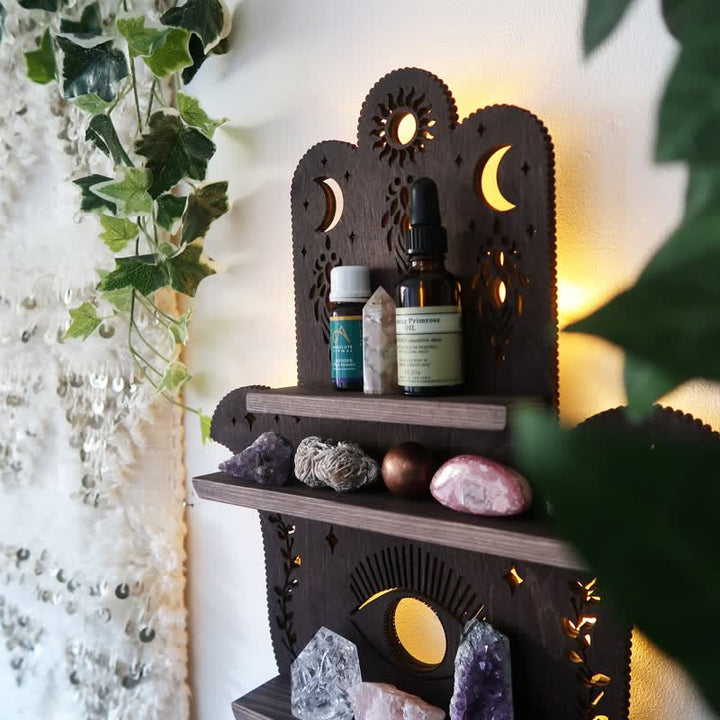 Olivenorma Hamsa Hand Protection Crystal Shelf