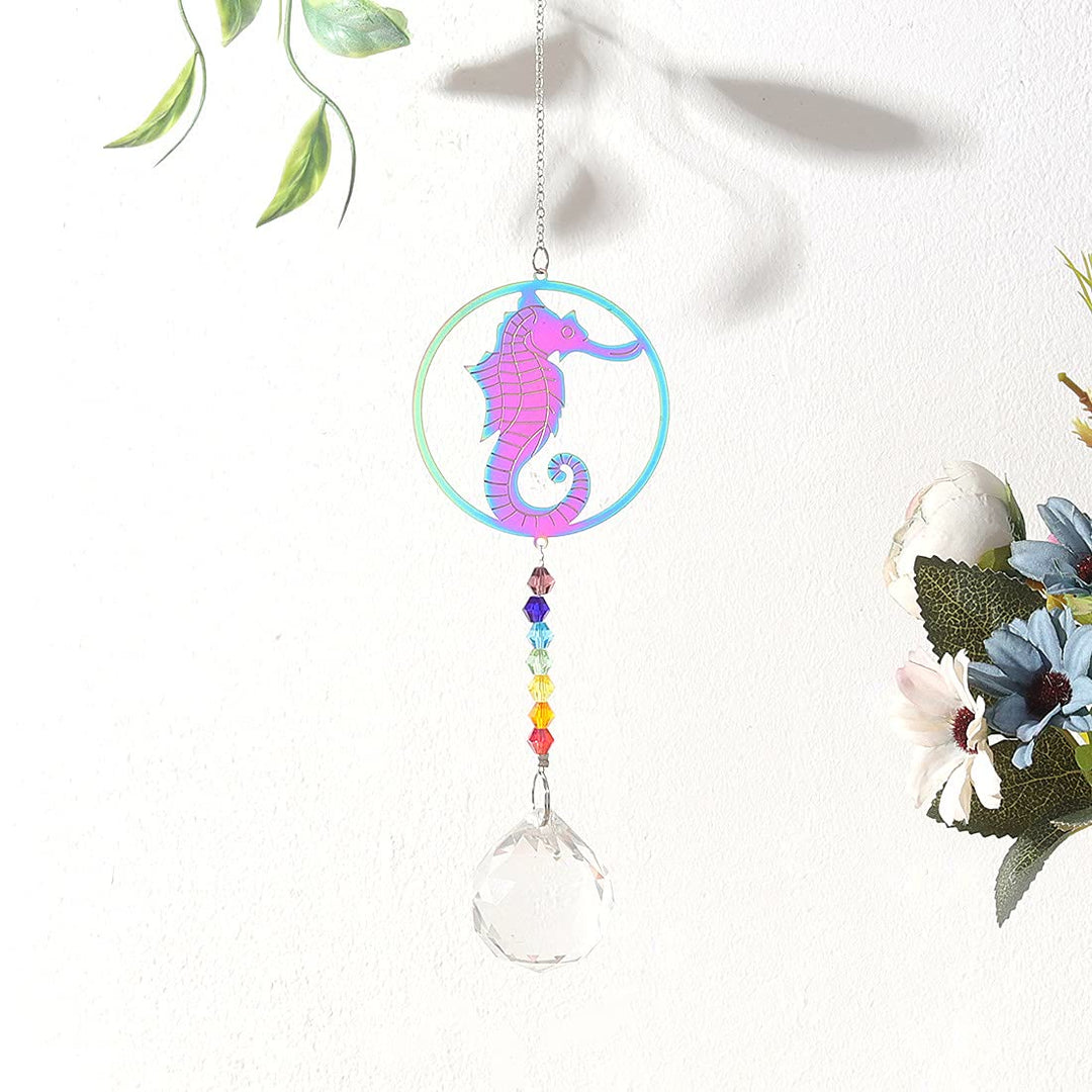 Olivenorma Clear Crystal Hanging Chakra Beads Wind Chime Suncatcher - image 7