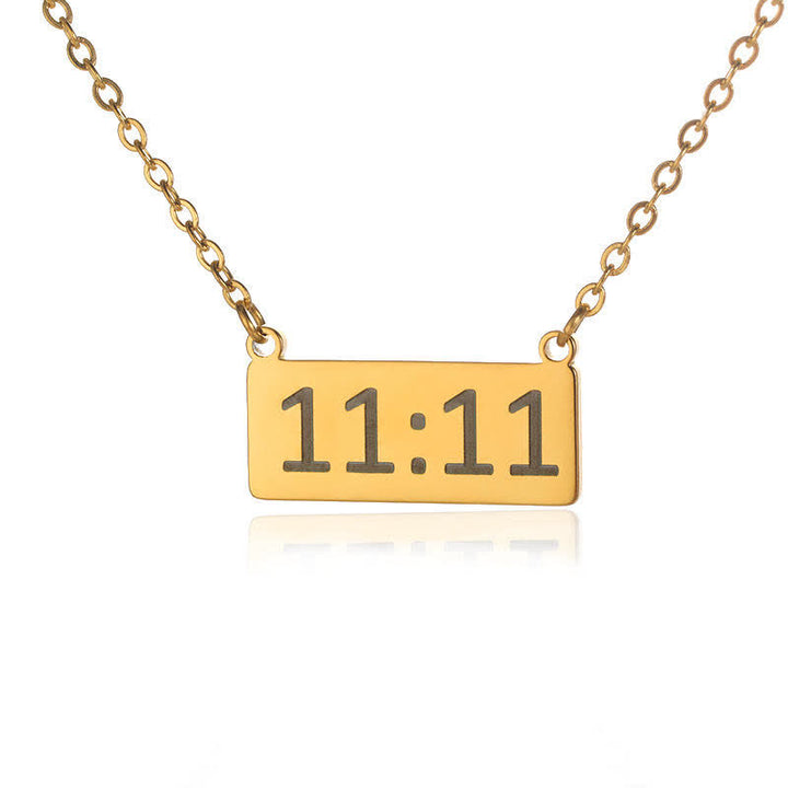 Olivenorma 11:11 Angel Number Lucky Necklace - Rectangle - image 12