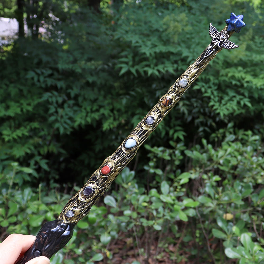 Olivenorma Natural Chakra Merkaba Crystal Wands