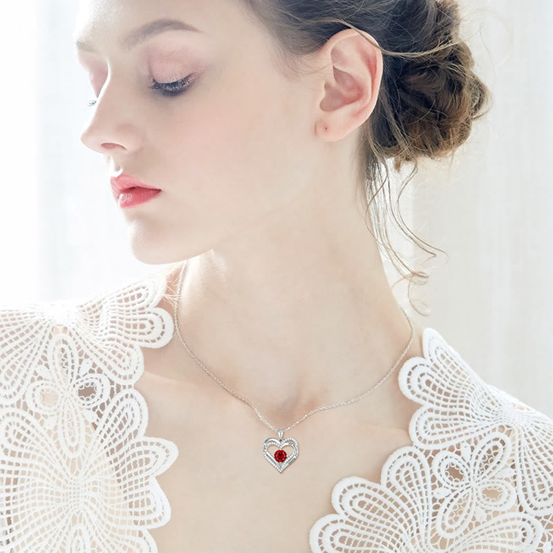 FREE Today: "I Love You Always and Forever" – Forever Love Birthstone Heart Necklace - image 5