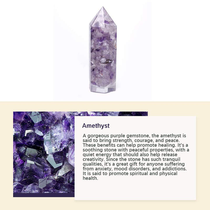 Natural Crystal Chakra Protection Decoration