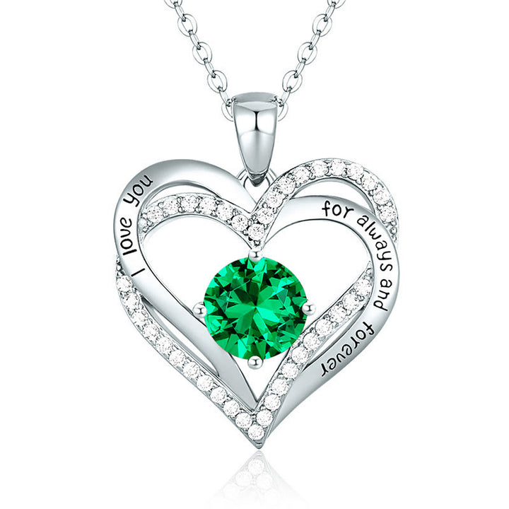 Olivenorma "I Love You Always and Forever" – Forever Love Birthstone Heart Necklace - image 14
