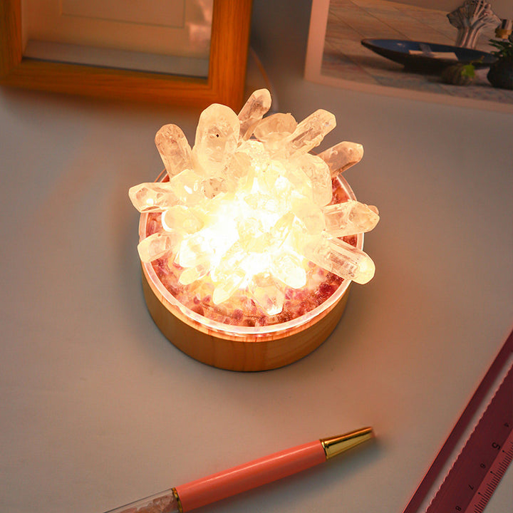 Olivenorma Natural Clear Crystal Lamp