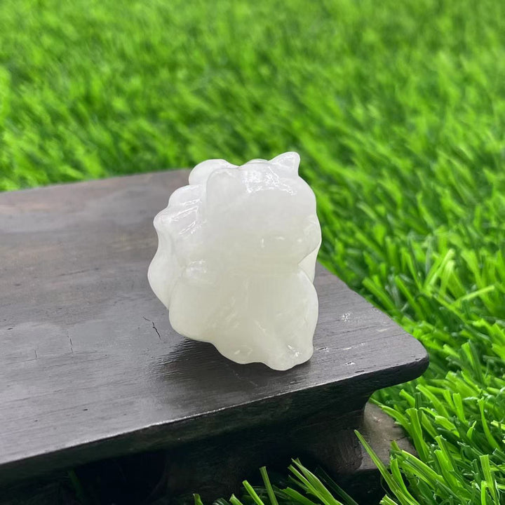 Olivenorma Natural Stone 3cm Nine Tailed Fox Gemstone Decoration - image 9