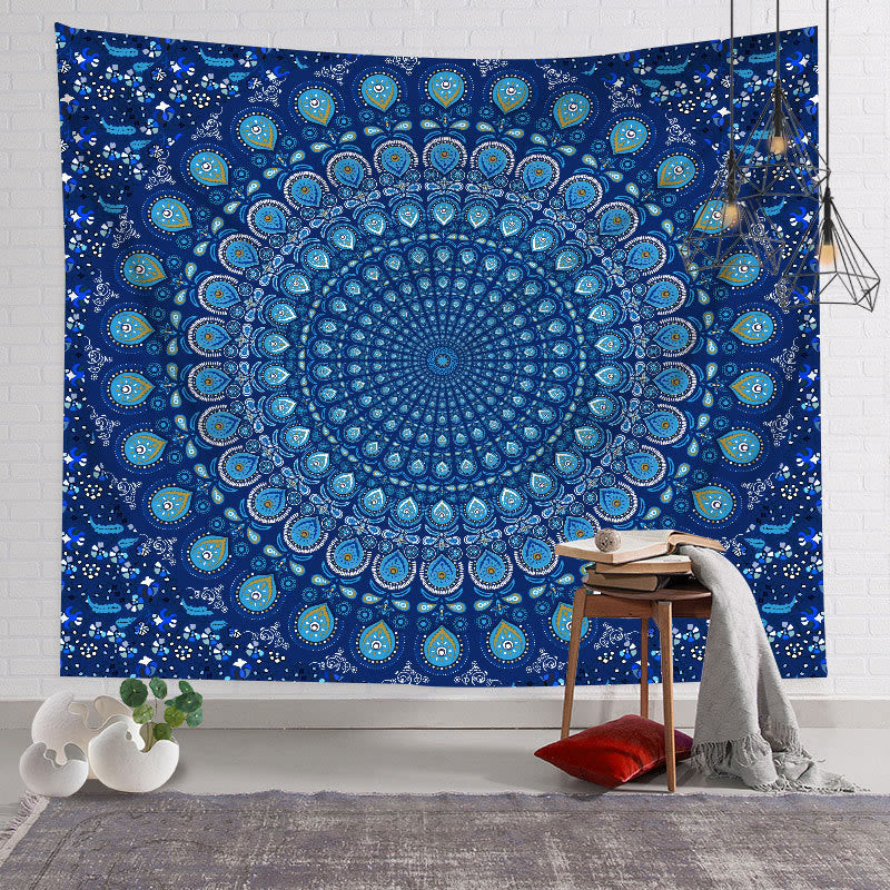Olivenorma Yoga Backdrop Fabric Decorative Wall Covering Mural Tapestry - Flannel - Blue - 78.74"*59.05"(200*150cm) - image 22