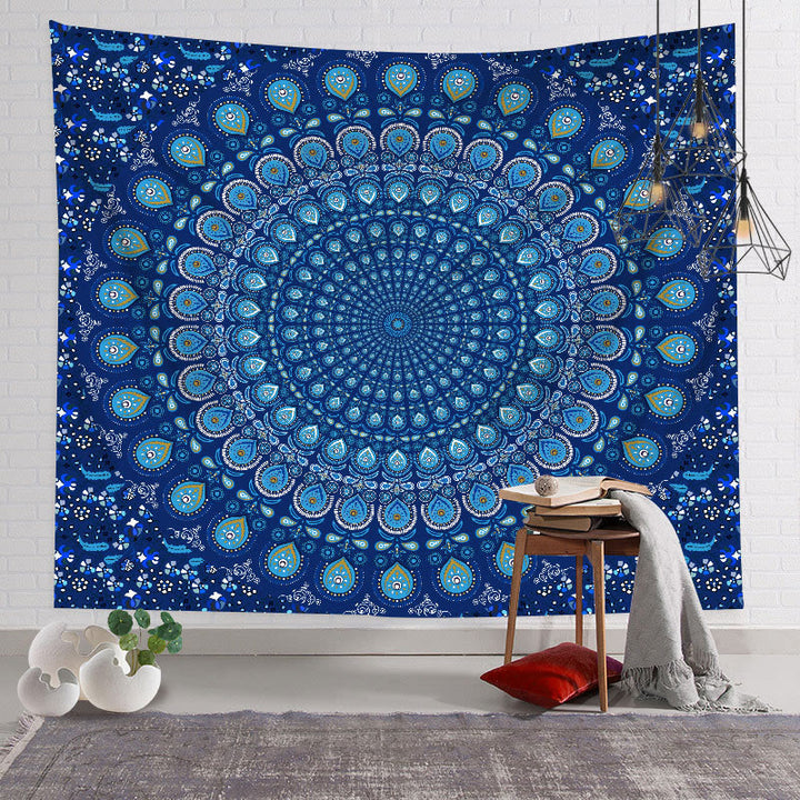 Olivenorma Yoga Backdrop Fabric Decorative Wall Covering Mural Tapestry - Flannel - Blue - 78.74"*59.05"(200*150cm) - image 22
