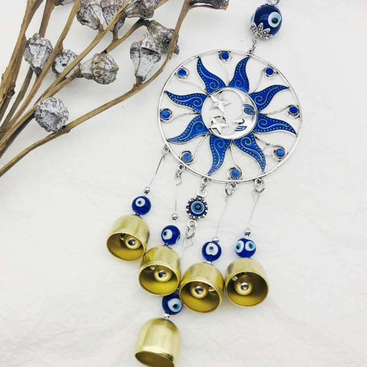 Olivenorma Evil Eye Sun Moon Wind Chime Ornament