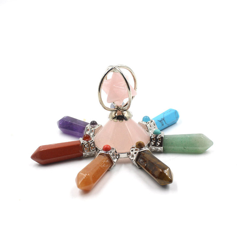 Olivenorma Natural Crystal Chakra Decoration