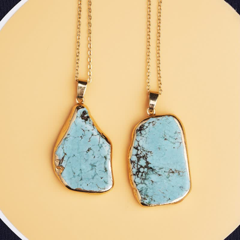 Olivenorma Delicate Irregular Turquoise Necklace