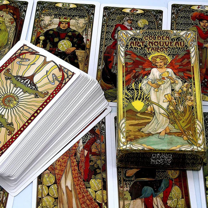 Olivenorma Golden Art Nouveau Tarot Deck Cards