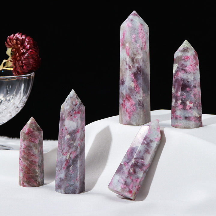 Olivenorma Lepidolite Natural Crystal Wands Tower