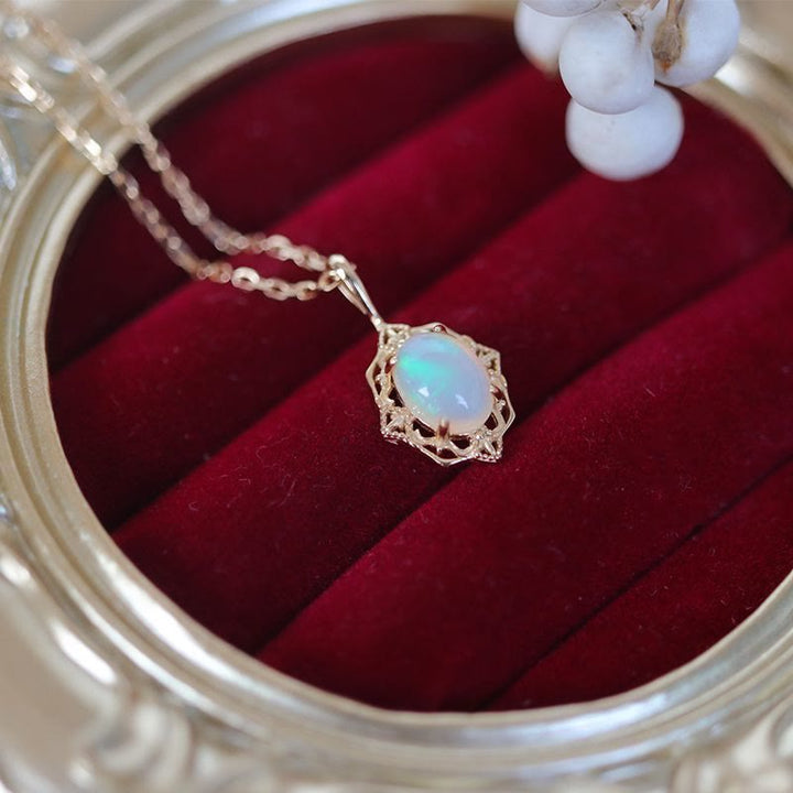 Olivenorma Vintage Style Copper Lace Adjustable Necklace