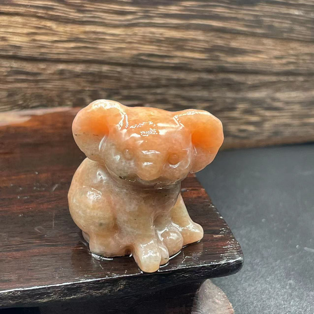 Olivenorma 1.2 Inches Carved Cute Koala Figurine Gemstone Decoration