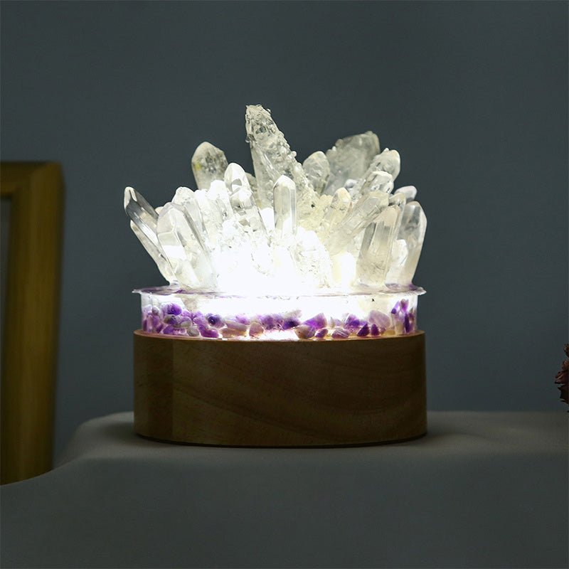 Olivenorma Natural Clear Crystal Lamp