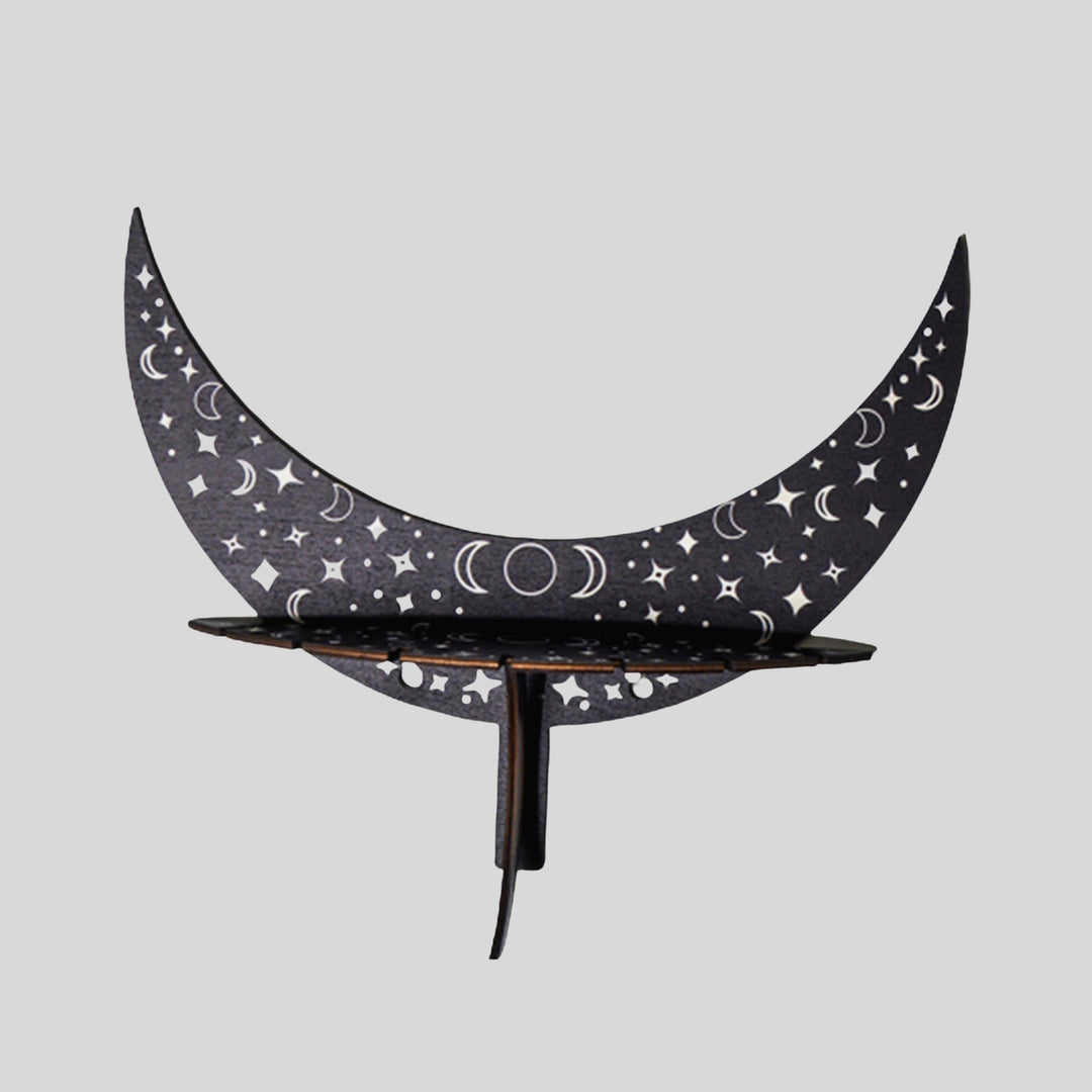 Olivenorma Crescent Wooden Witch Crystal Shelves Shelf - image 2