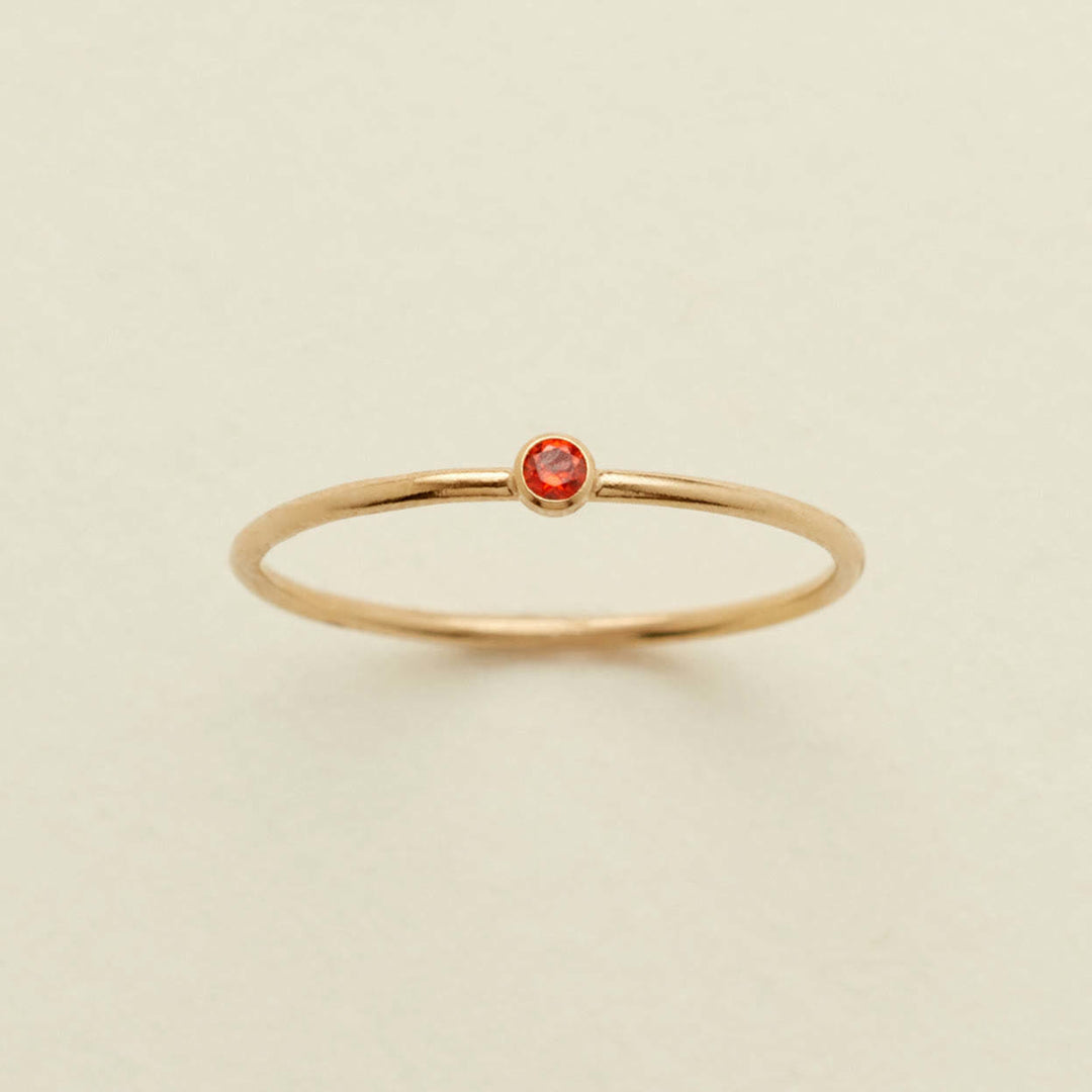 Olivenorma Birthstone 12 Month Birth Slim Ring