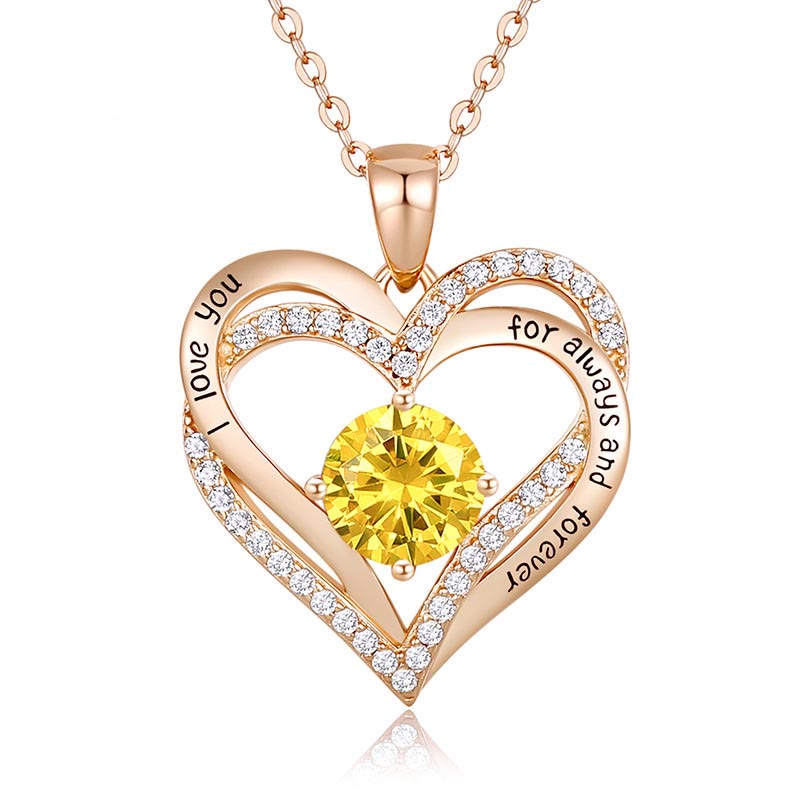 FREE Today: "I Love You Always and Forever" – Forever Love Birthstone Heart Necklace - image 36