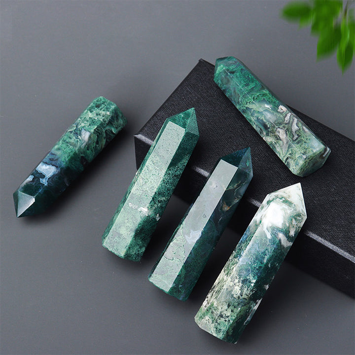 Olivenorma Malachite Natural Crystal Wands Tower