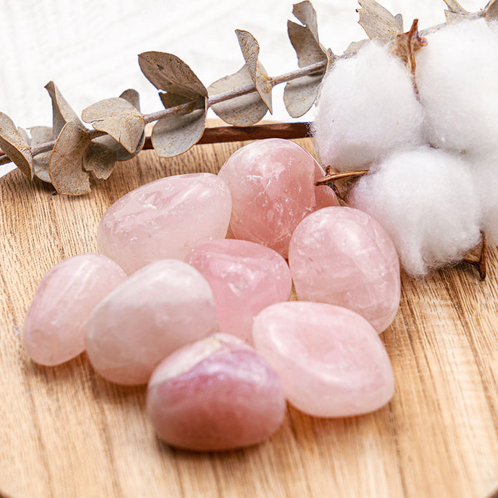 Olivenorma Rose Quartz Natural Tumbled Stone Set - image 2