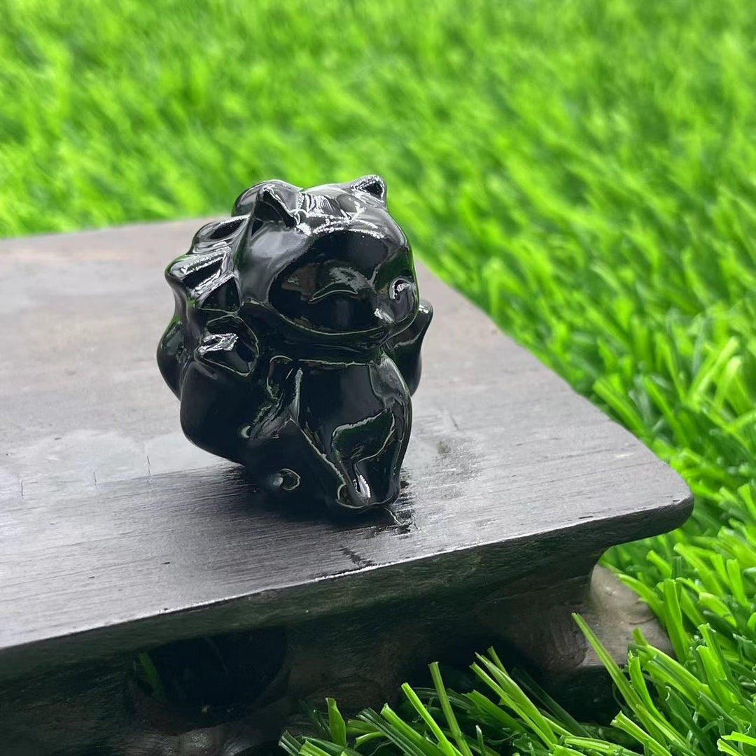 Olivenorma Natural Stone 3cm Nine Tailed Fox Gemstone Decoration - image 35