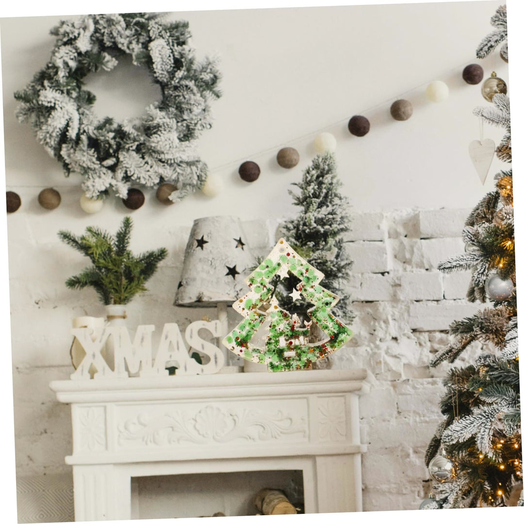 Olivenorma Natural Crystal Gravel Resin Christmas Tree Decoration