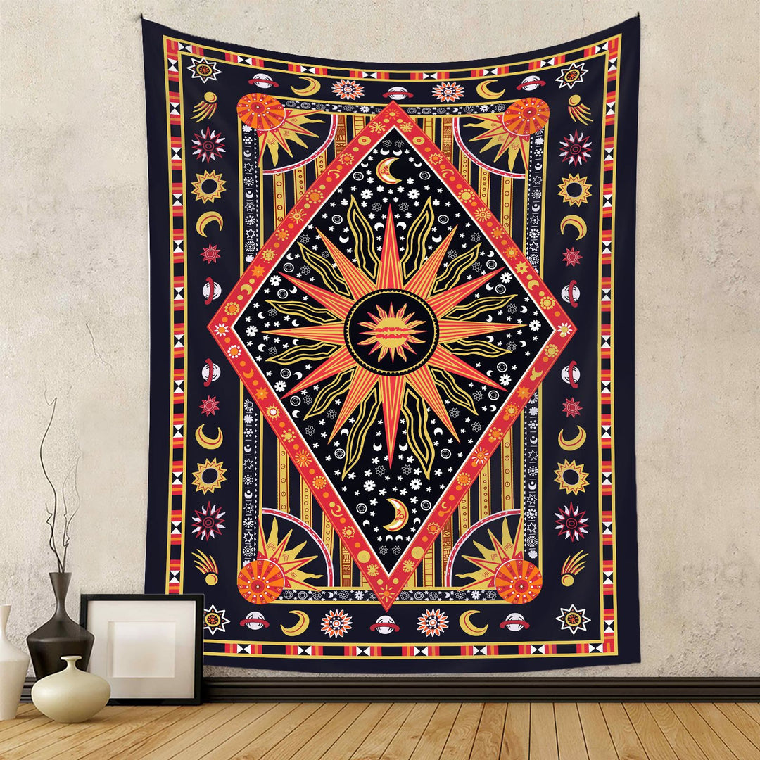 Olivenorma Sun Rays Moon Bohemia Tapestry