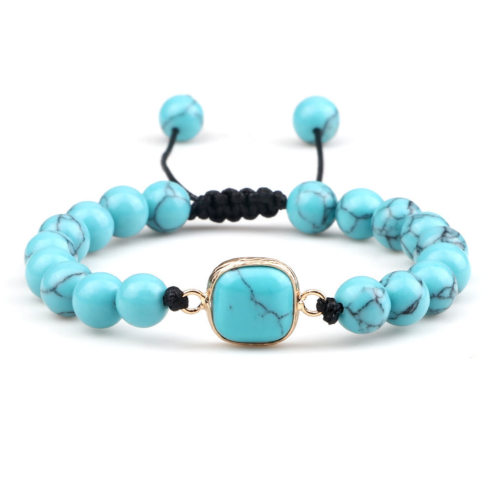 Olivenorma Cat's Eye Stone Beaded Opalite Bracelet