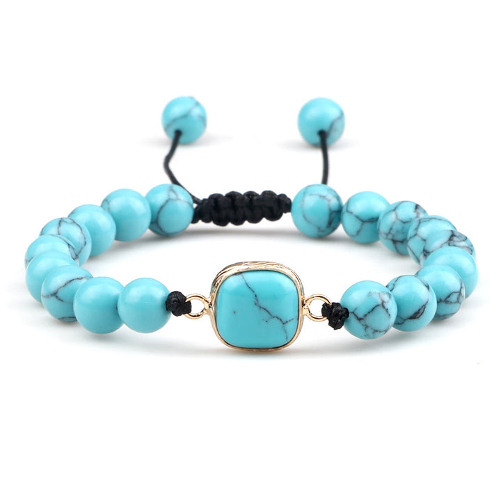 Olivenorma Cat's Eye Stone Beaded Opalite Bracelet