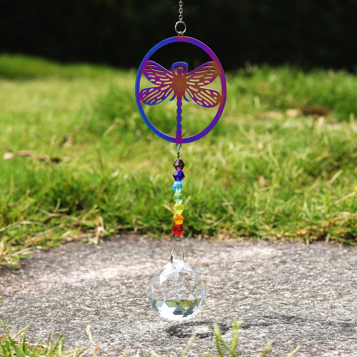 Olivenorma Clear Crystal Hanging Chakra Beads Wind Chime Suncatcher - image 35