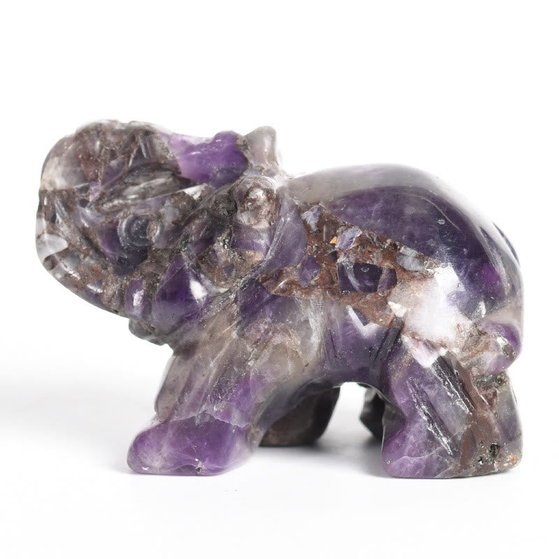 Olivenorma 1.5/2 Inches Carved Elephant Figurine Gemstone Decoration - image 43