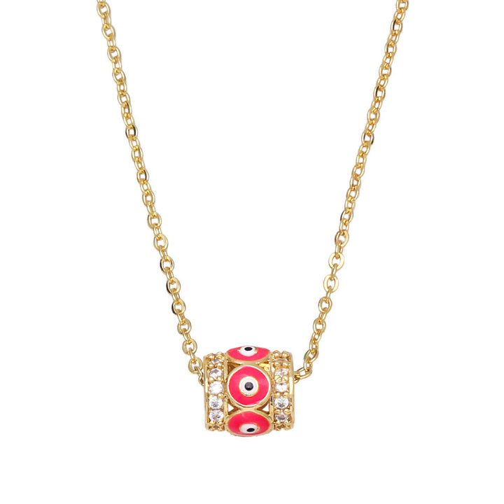 Olivenorma Turkish Evil Eye Hip Hop Pendant Necklace