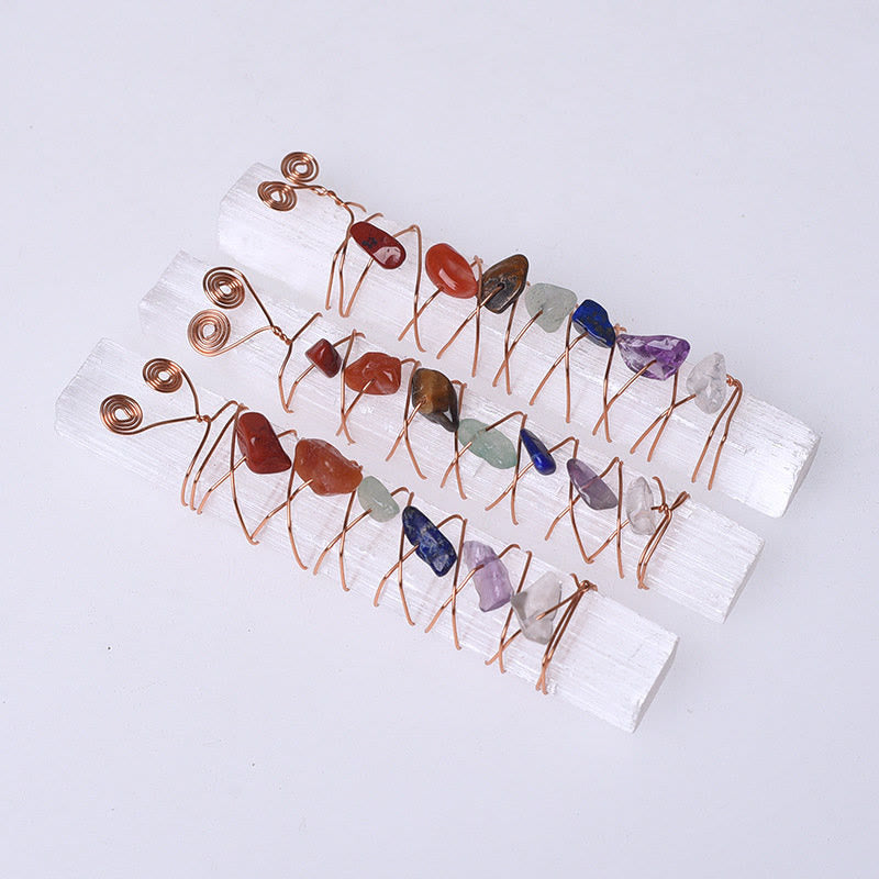 Olivenorma Chakra Moroccan Plaster Crystal Wands - image 3
