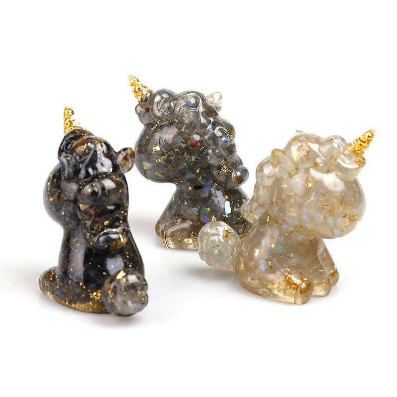 Olivenorma Crystal Unicorn Gemstone Decoration - image 0
