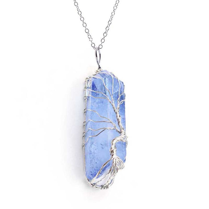 Olivenorma"Life Energy" - Tree of Life Crystal Necklace