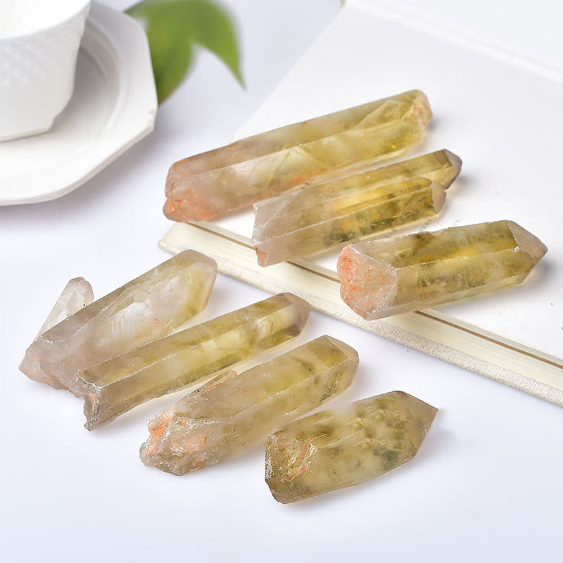 Olivenorma Citrine Rough Stone Crystal Wands