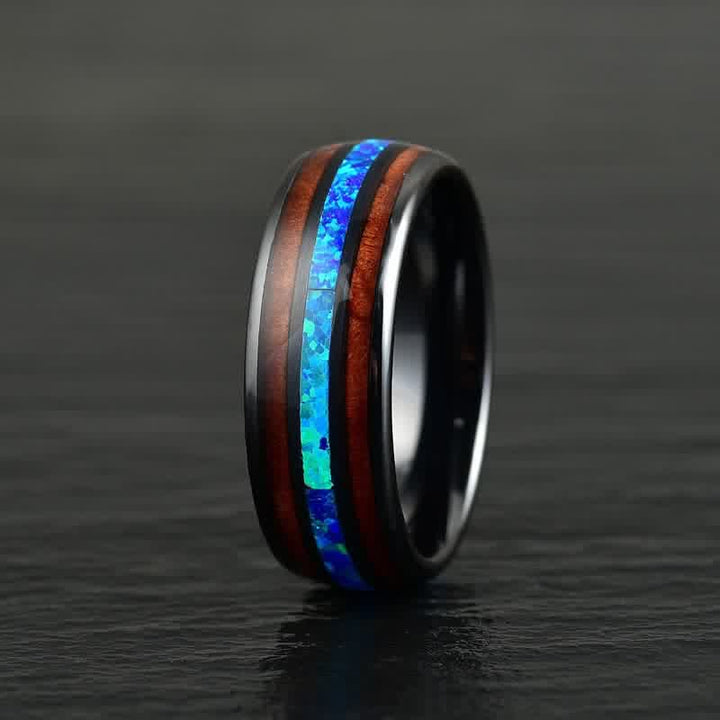 FREE Today: Koa Wood and Abalone Shell Tungsten Ring - image 12