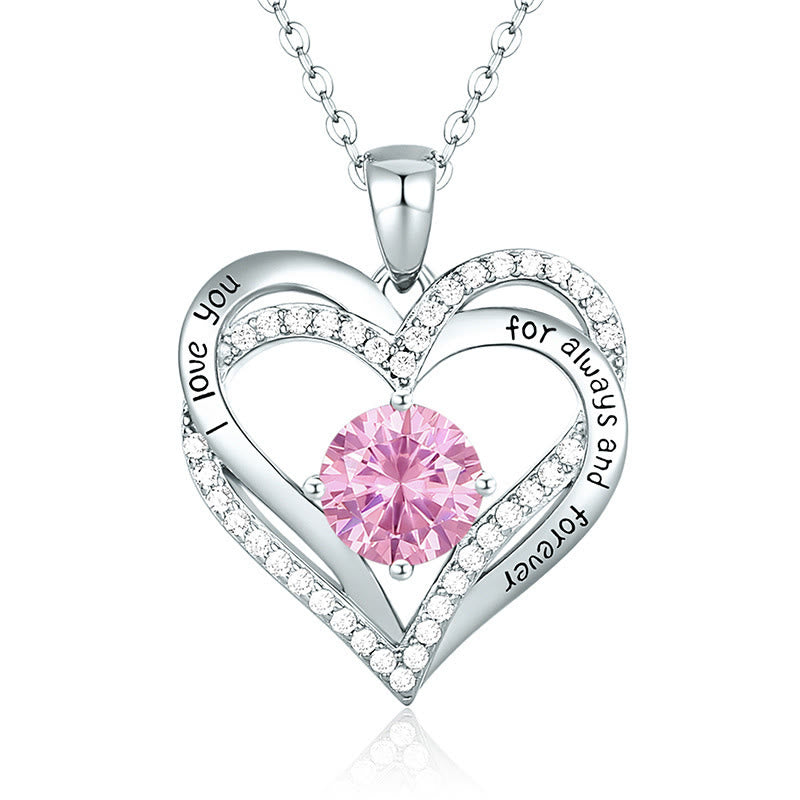 Olivenorma "I Love You Always and Forever" – Forever Love Birthstone Heart Necklace - image 24