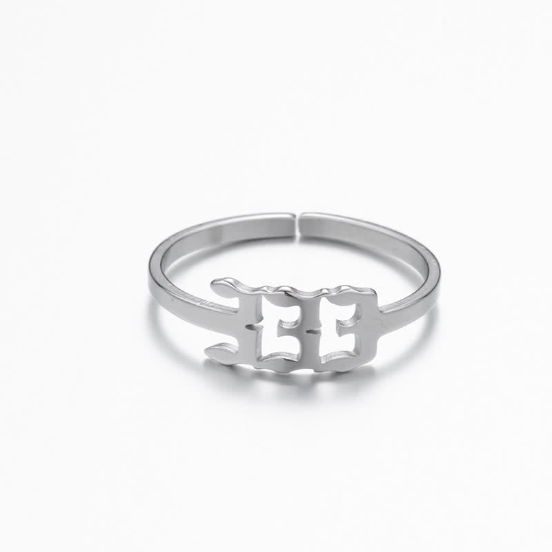 Angel Number Minimalist Lucky Ring