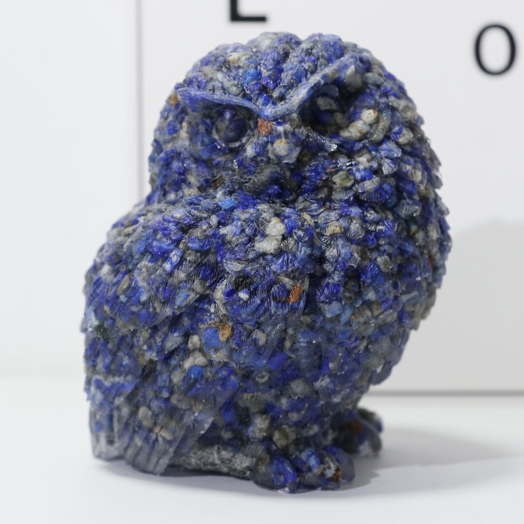 Olivenorma Natural Crystal Owl Carved Gemstone Ornament - image 9